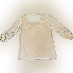 PerSeption Concept Women's Gold Blouse (Size Large) Women